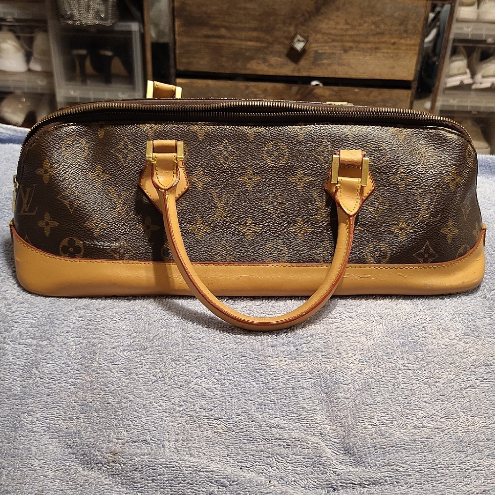 Louis Vuitton Monogram Brown and Tan Handbag